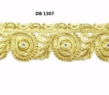 Gold Embroidery Lace Trims