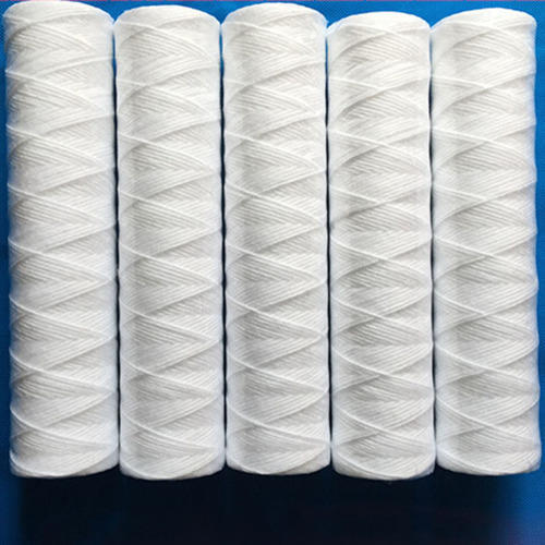 Round Microfiber Spun Cartridge Filter, Color : White