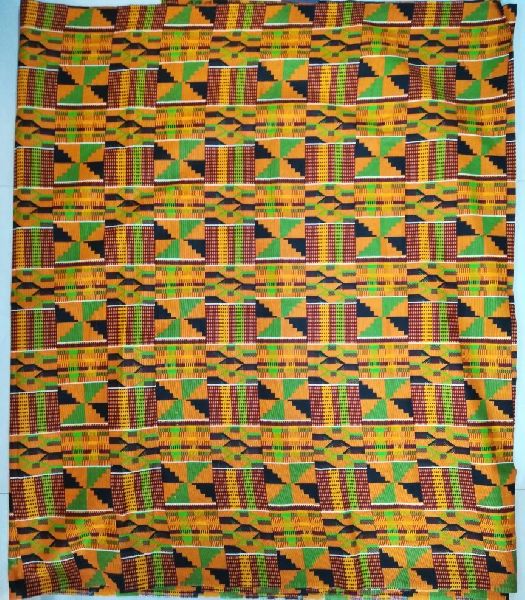 African Cotton Fabric, for Garments, Technics : Machine Made