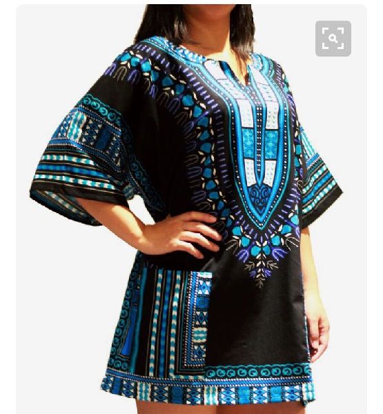 Cotton Dashiki Fabric, for Boutique, Garments, Western Dress, Pattern : Printed