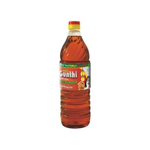 1 Litre Bottle Gunthi Kachi Ghani Mustard Oil