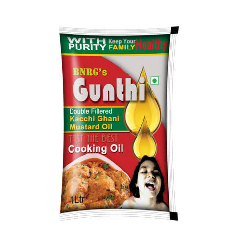 1 Litre Pouch Gunthi Kachi Ghani Mustard Oil