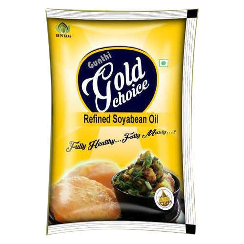 Gunthi Gold Choice Refined Soyabean Oil, Packaging Type : Pouch