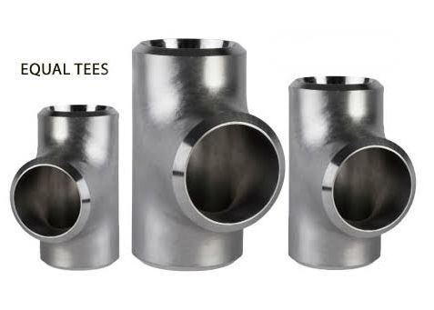 Metal Buttweld Equal Pipe Tee, Color : Grey