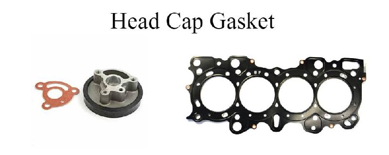 Round Metal Head Cap Gaskets, Color : Black