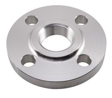 Round Metal Threaded Flanges, Color : Silver