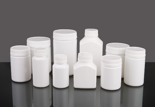 Plain HDPE Pharma Bottles, Color : White