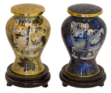 Otto International Brass Funeral Urns, for Adult, Color : Blue, Yellow