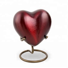 Crimson Heart Cremation Keepsake Urn, Color : Silver