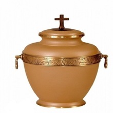 Otto International Brass Cross Large Funeral Urns, for Adult