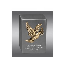 Polished Stainless Cube Cremation Urn, for Baby, Style : American Style