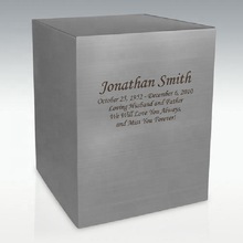 Stainless Steel Cube Cremation Urn, for Baby, Color : Black