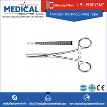 Straight Stainless Steel Forceps Dressing Spring