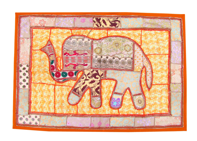 Avantika Creation Embroidered Cotton Wall Tapestry, Technics : Handmade