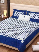 Avantika Creation Printed Jaipuri cotton Double bedsheets, Color : Multi-Colors