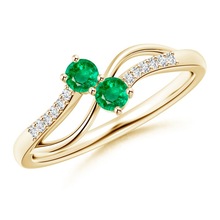 925 Silver Emerald split shank, Occasion : Anniversary, Engagement, Gift, Party, Wedding