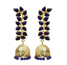 Gold Plated Lapis Lazuli Earring, Occasion : Anniversary, Gift, Party, Wedding