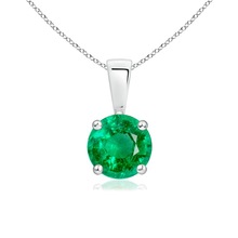 Natural Emerald Silver Pendent