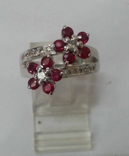 Silver 925 Ruby Gemstone Ring