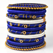 Semi-product Silk Thread Bangles, Occasion : Anniversary, Engagement, Gift, Party, Wedding
