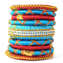Silk Thread Bangle Bracelet, Gender : Women's
