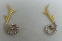 Sterling Silver Diamond earrings