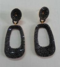 Sterling Silver Micro Pave Earrings