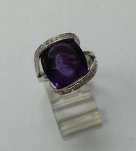 Tanzanite AND Diamond Studded Ring