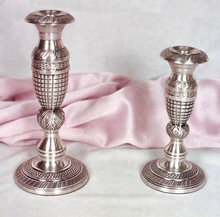 Bright Collection Metal Aluminium Candle Stands