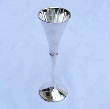 Round silver goblet