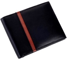 Black Colour Leather Men Wallet, Feature : RFID Blocking Protects