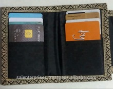 Colorful Jute Material Mobile Card Holder