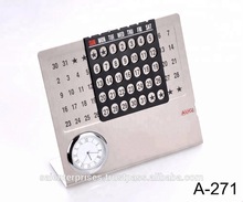 Fashionable Promotional Metal Table Calendar, for Office Decoration, Size : 95*61mm