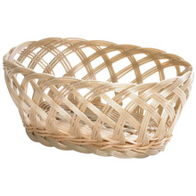Oval Shape Bamboo Wicker Basket