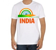 Plain Printed And Colourful Tricolour T shirt
