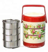 Sai Enterprises Round Stainless Steel Lunch Box, for Food, Feature : Eco-Friendly, Folding, Stocked