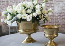 Aluminium Decorative Handmade Casted Vase