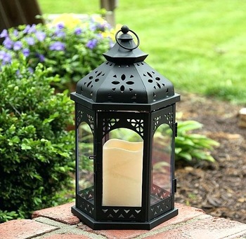 Gift Collections Metal Candle Pillar Lantern