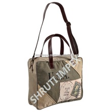 Leather and Canvas Laptop Bag, Style : Bussiness