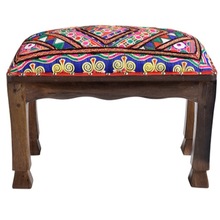 Wooden Upholstery Stool