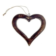 Christmas Hanging Wooden Heart