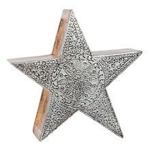 Christmas Wooden Star, Color : Natural