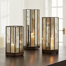 Metal Mercury Brass Candle Lantern, for Home Decoration