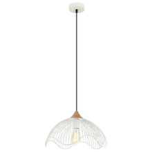 Iron UL Wire Pendent Lamp, Color : White, White