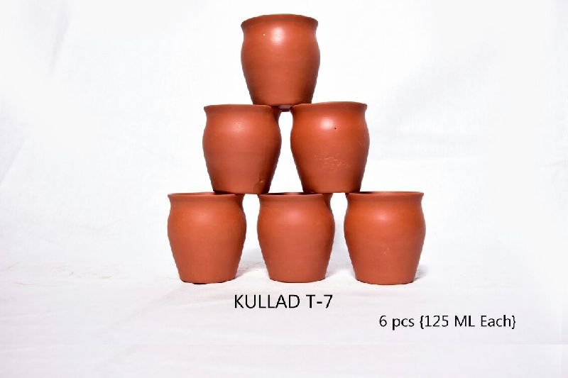 MC RB04 T-7 Mud Kullad, Capacity : 125ml each