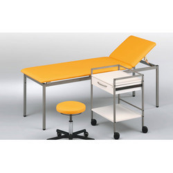 Stainless Steel Examination Table Chair set, Size : 1750x550x740mm, 1800x550x750mm, 1850x560x760mm