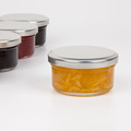 Round glass caviar jars, for jam/caviar, Feature : Eco-Friendly