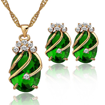 ABHISHEK JEWELS Emerald stone diamond pendant, Occasion : Anniversary, Engagement, Gift, Party, Wedding