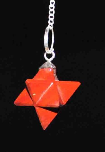 K.G Gemstone Merkaba star pendulum, for Dowsing