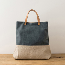 Designer Canvas Waxed Tote Bag, Size : Customized Size